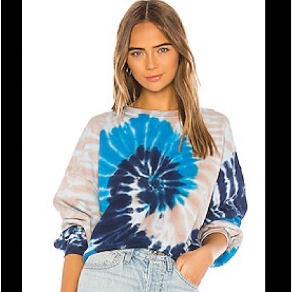 AGolde tie dye sweatshirt.